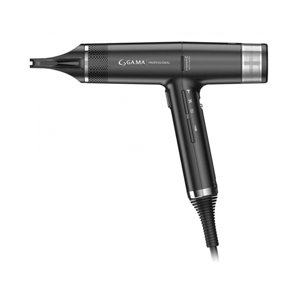 Ga.Ma Professional Электрофен для волос IQ3 Perfetto, черный, 1600 Вт купить - 0