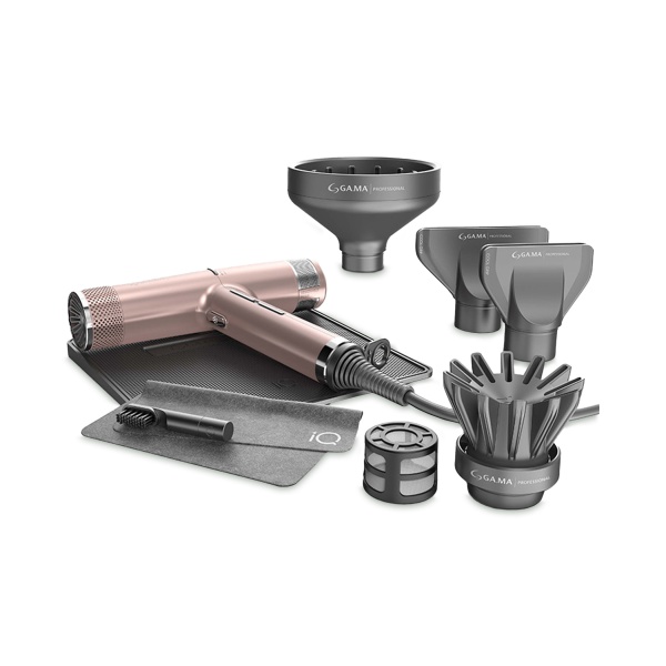 Ga.Ma Professional Электрофен для волос IQ3 Perfetto, розовый, 1600 Вт купить - 0