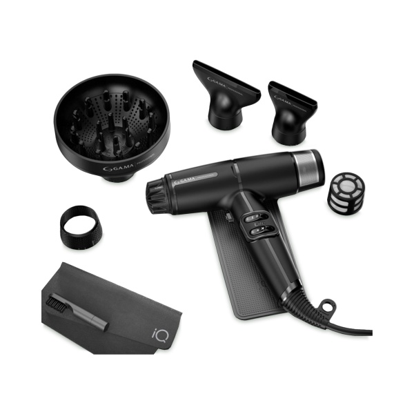 Ga.Ma Professional Электрофен для волос IQ LiteMax, черный, 1700 Вт купить - 0