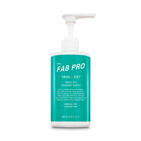 Fab Pro by evo Пигмент-гель Direct Dye, Зеленый Green, 500 мл купить - 0