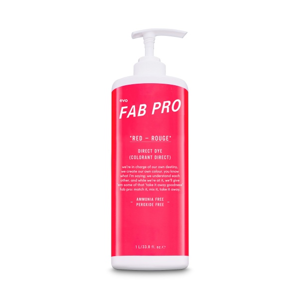 Fab Pro by evo Пигмент-гель Direct Dye, Красный Red, 500 мл купить - 0
