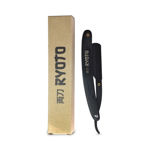 Ryoto Шаветка-опасная бритва SH-W black, деревянная ручка, черная купить - 0