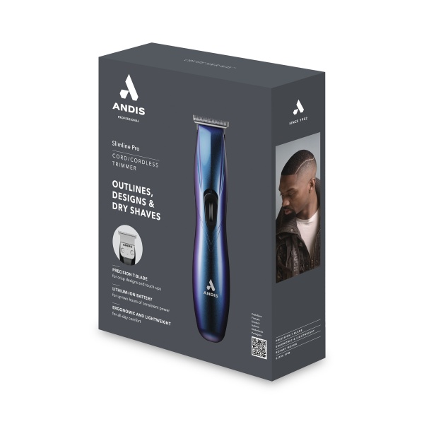 Andis Триммер для стрижки волос D-8 Slimline Pro Galaxy, 0,1 мм, 2.45 W, 4 насадки, разноцветный купить - 0