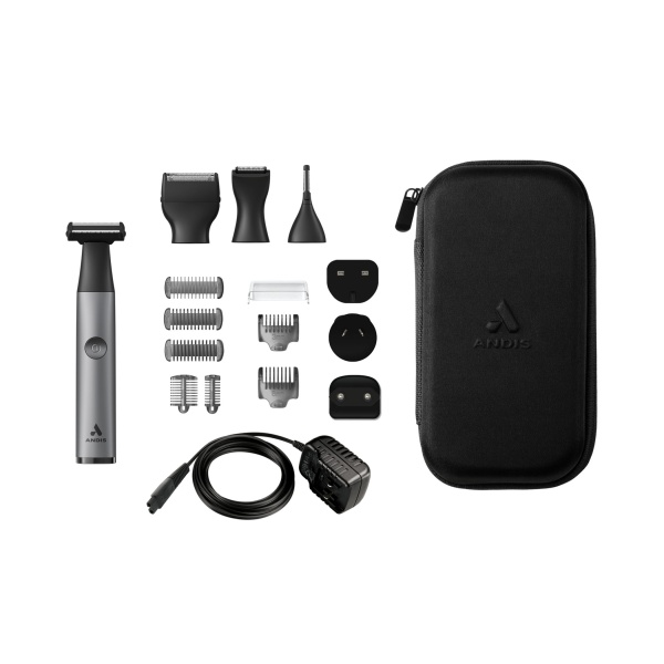 Andis Триммер для стрижки волос inEDGE, 10 насадок, серый купить - 0