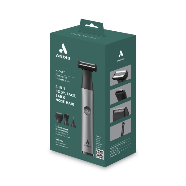 Andis Триммер для стрижки волос inEDGE, 10 насадок, серый купить - 0