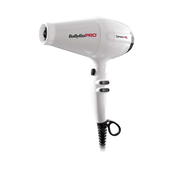 BaByliss Pro Фен Caruso HQ, ионизация, 2 насадки, 2400 Вт, белый купить - 0