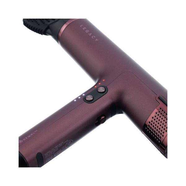 Dewal Pro Фен Legacy, Бесщеточный мотор, Ионизация, 2 насадки + диффузор, 1700 Вт, бордовый купить - 0