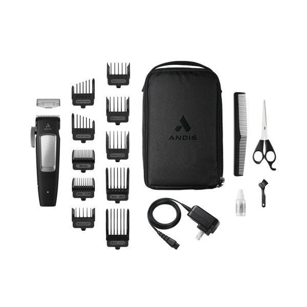Andis Машинка для стрижки волос inCRED, 0.5-2.4 мм, 10 насадок, черный купить - 0