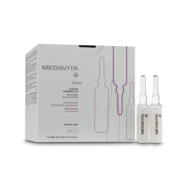 Medavita Успокаивающий лосьон мгновенного действия для кожи головы Velour, 13 х 6 мл купить - 0