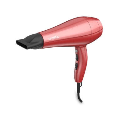 Ga.Ma Salon Exclusive Фен Volta, 2300 Ватт, 2 насадки и диффузор в комплекте, красный купить
