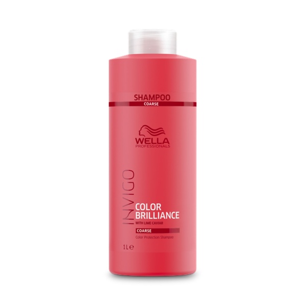 Wella Professionals Шампунь для защиты цвета окрашенных жестких волос Invigo Brilliance, 1000 мл купить - 0