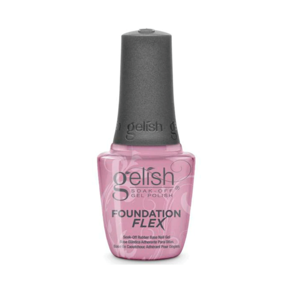 Gelish База каучуковая Foundation Flex Rubber Base Gel, нежно-розовая Light Pink, 15 мл купить - 0