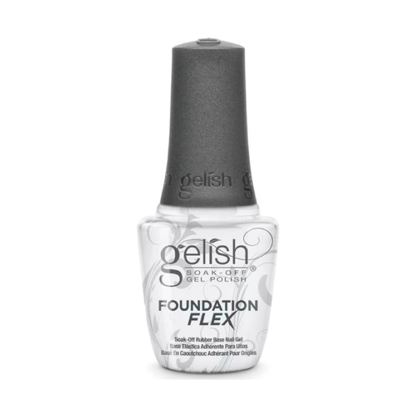 Gelish База каучуковая Foundation Flex Rubber Base Gel, прозрачная Clear, 15 мл купить - 0
