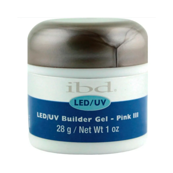 ibd Конструирующий камуфлирующий гель Led/UV Builder Gel, розовый холодный оттенок Pink III, 28 гр купить - 0
