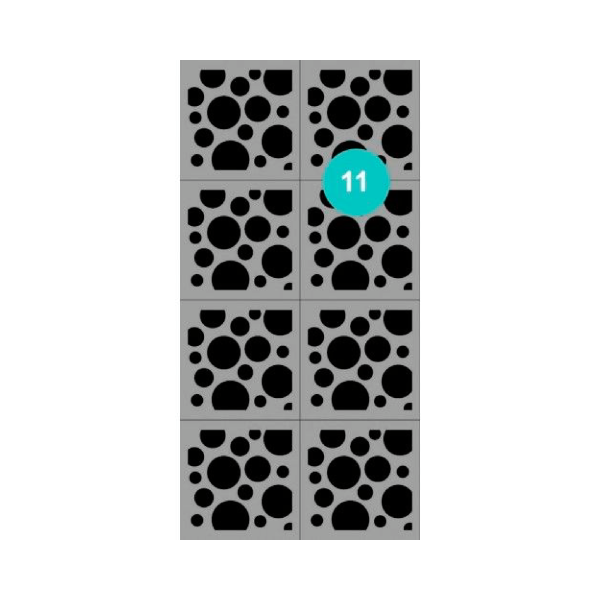 Aeropuffing Набор из 2-х трафаретов, 011 кружочки + 040 френч купить - 0