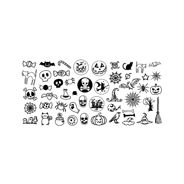 Aeropuffing Пластина для стемпинга Stamping Plate, A-24 хэллоуин купить - 0