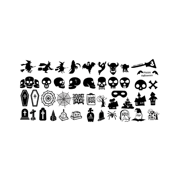 Aeropuffing Пластина для стемпинга Stamping Plate, A-26 хэллоуин 2 купить - 0