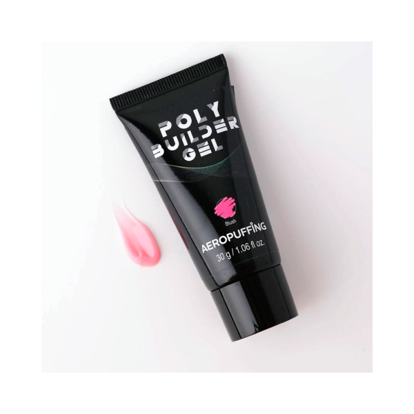 Aeropuffing Полигель Poly Builder Gel, нежно-розовый Blush, 30 гр купить - 0