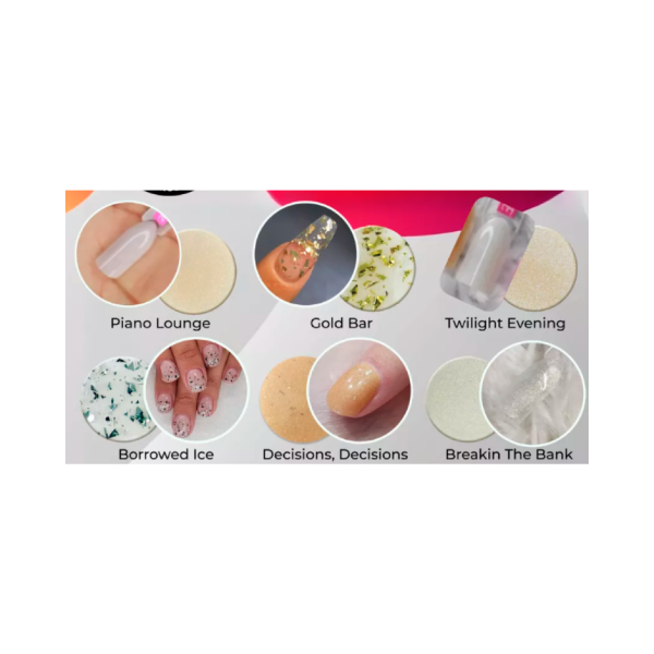 EzFlow Набор цветных акрилов с глиттером Time To Shine, 6 шт х 3.5 гр купить - 0