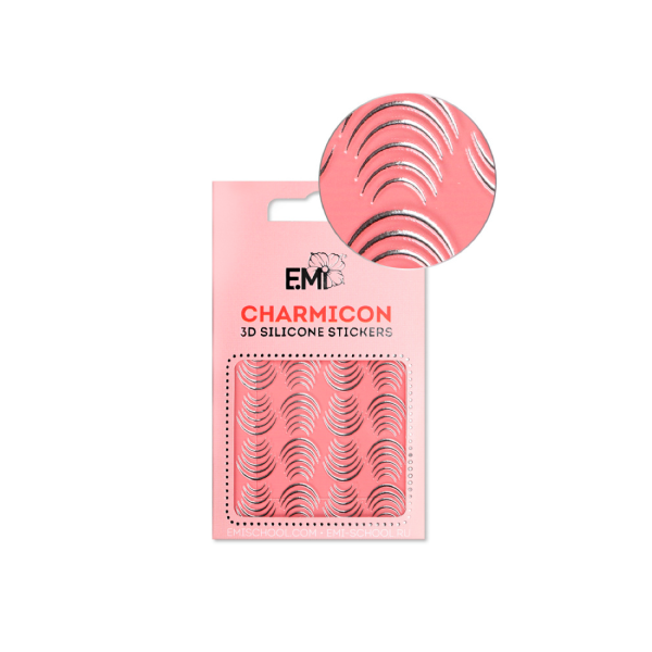 E.Mi Силиконовые стикеры Charmicon 3D Silicone Stickers, Лунулы MIX №23 золото/серебро купить - 0