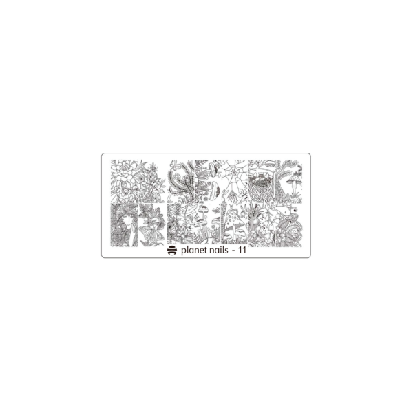 Planet Nails Пластина для Stamping Nail Art, №11 купить - 0