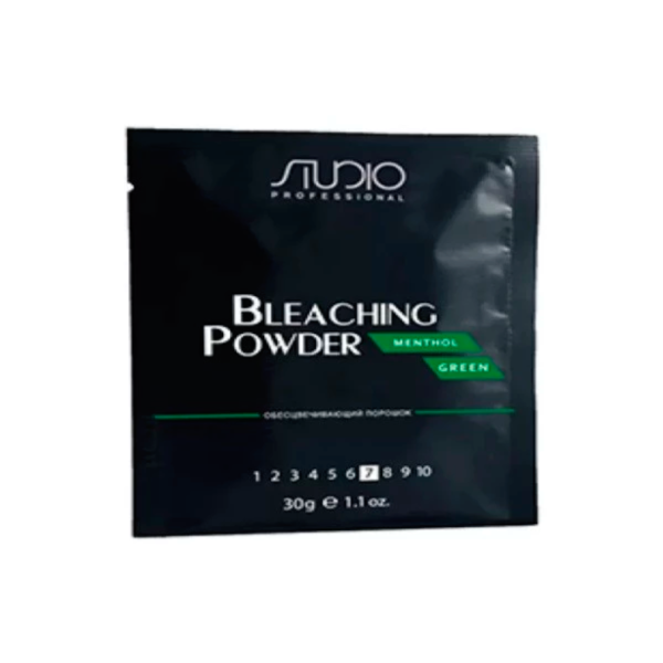 Studio Professional Пудра осветляющая ментол Bleaching Powder Menthol Green, 30 гр купить - 0