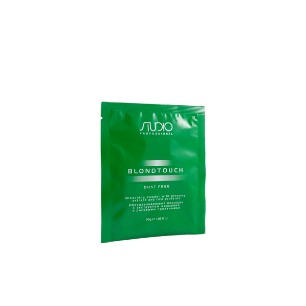 Studio Professional Обесцвечивающий порошок с женьшенем и рисовыми протеинами Blondtouch Dust Free, 30 гр купить - 0