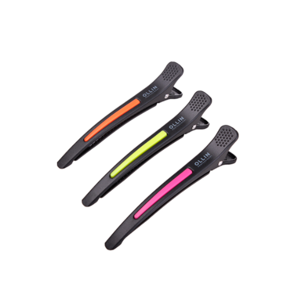 Ollin Professional Зажимы с силиконовыми вставками, пластиковые, 6 шт купить - 0
