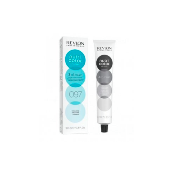 Revlon Professional Крем.краска 3 в 1 Nutri Color Creme, 097 бирюзовый, 100 мл купить - 0