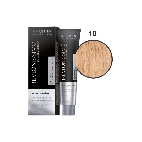 Revlon Professional Краска для волос Revlonissimo Colorsmetique High CoverAge, 10 Экстра Светлый Блондин, 60 мл купить - 0