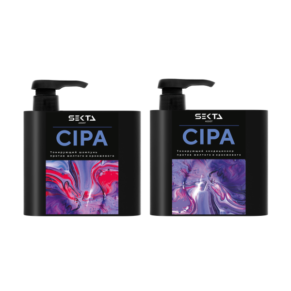 Hair Sekta Набор оттеночный кондиционер + шампунь Cipa, 500 мл купить - 0