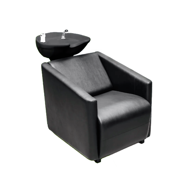 Имидж Мастер Мойка парикмахерская Сити, черный с глубокой черной раковиной (+ комплект смесителя,узел наклона) купить - 0