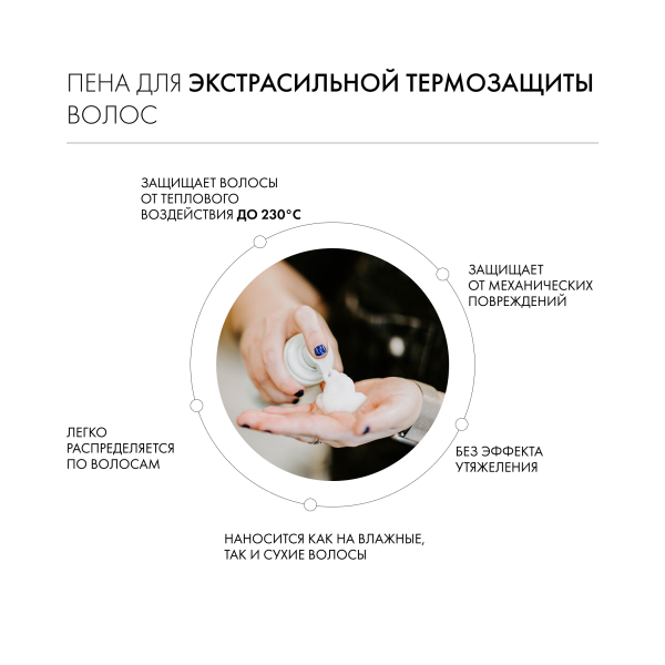 Kevin.Murphy Пена для экстрасильной термозащиты волос [Хитэд.Дэфэнс] Heated.Defense, 150 мл купить - 2