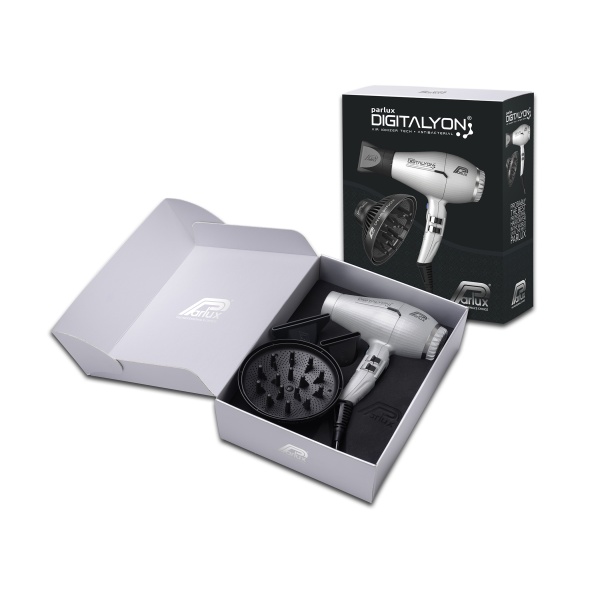 Parlux Набор Digitalyon Silver, 2400 Вт, серебристый, 2 насадки + диффузор MagicSense купить - 0