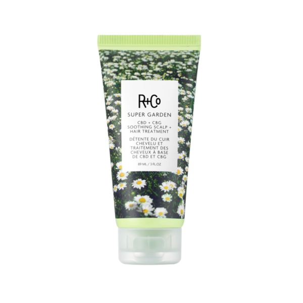 R+Co Успокаивающий уход для кожи головы и волос ДИВНЫЙ САД CSUPER GARDEN CBD + CBG Soothing Scalp + Hair Treatment, 89 мл купить - 0