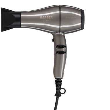 Dewal	Фен Dewal PRO BARBER STYLE Compact, темная сталь, 2200Вт, BLDC мотор  ионизация, 2 насадки купить