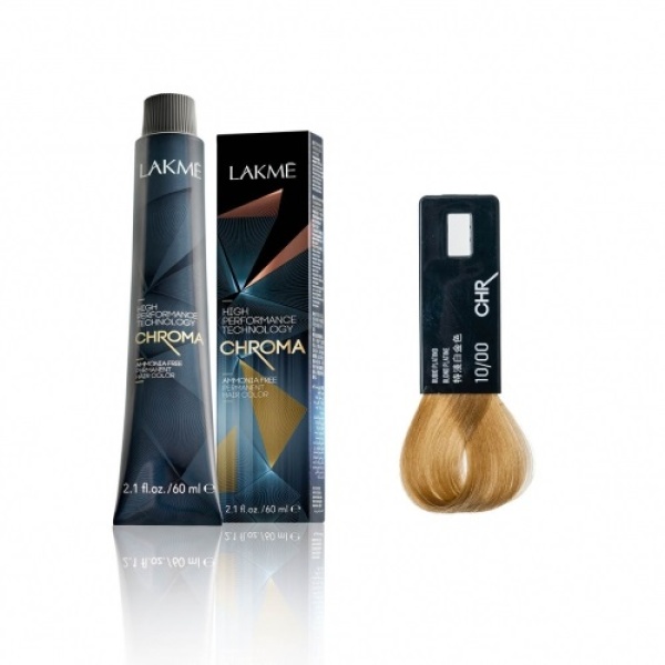 Lakme Крем-краска Chroma, 10/00 Очень светлый блондин, 60 мл купить - 0