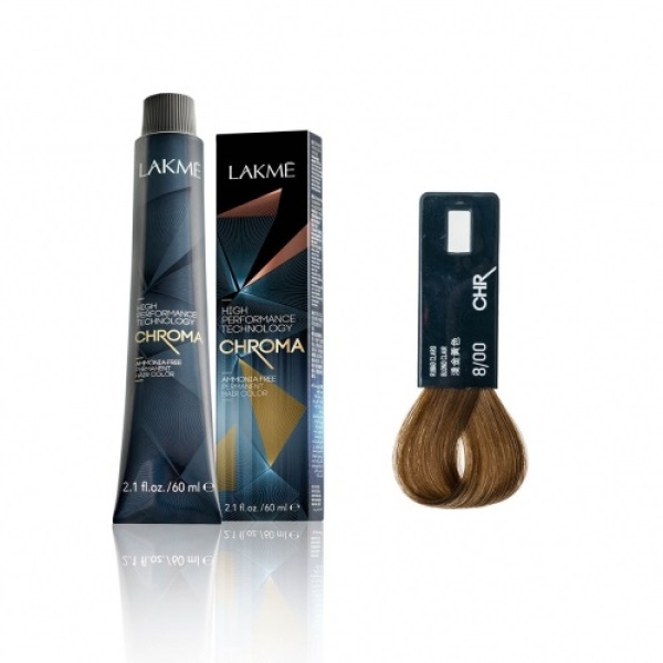 Lakme Крем-краска Chroma, 8/00 Блондин, 60 мл купить - 0