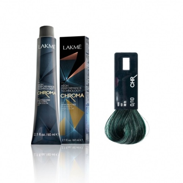 Lakme Крем-краска Chroma, 0/10 Зеленый, 60 мл купить - 0