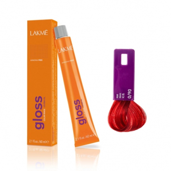 Lakme Крем-краска Gloss, 0/90 Красный микстон, 60 мл купить - 0