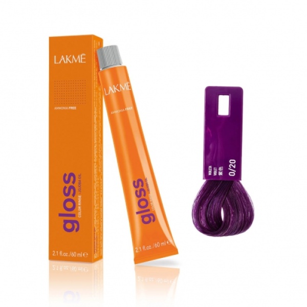 Lakme Крем-краска Gloss, 0/20 Фиолетовый микстон, 60 мл купить - 0
