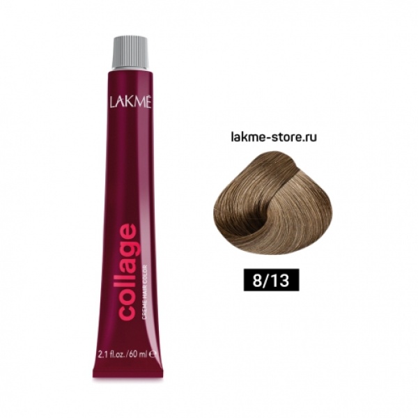 Lakme Крем-краска Collage, 8/13 Блондин бежевый, 60 мл купить - 0