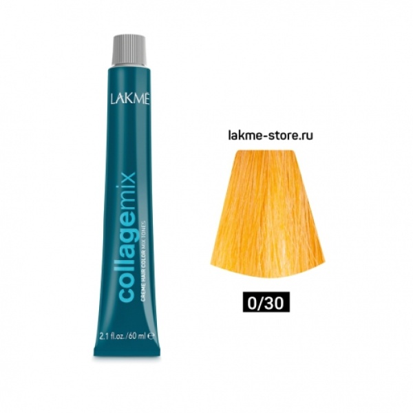 Lakme Крем-краска Collage, 0/30 Золотистый микстон, 60 мл купить - 0