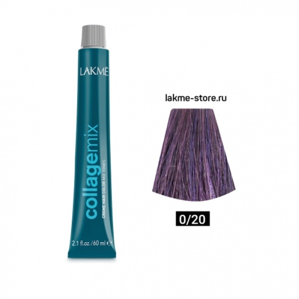 Lakme Крем-краска Collage, 0/20 Фиолетовый микстон, 60 мл купить - 0