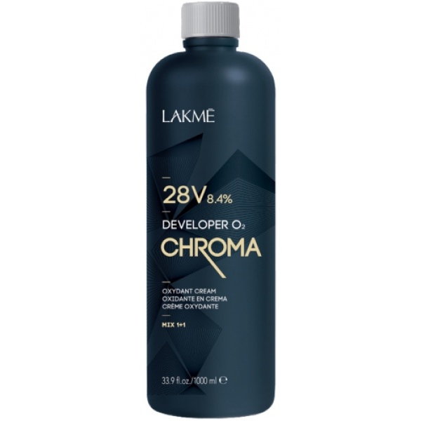 Lakme Стабилизированный крем-окислитель Chroma Developer, 28V (8,4%), 1000 мл купить - 0