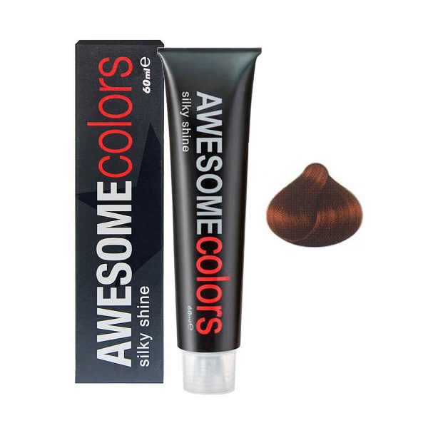 Awesome Colors Крем-краска для волос Silky Shane, 5/37 светло-коричневый золотисто-коричневый, 60 мл купить - 0
