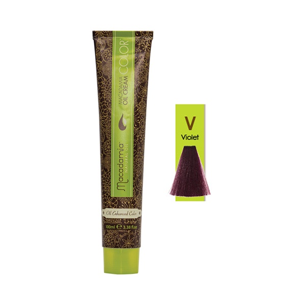 Macadamia Professional Краска для волос Natural Oil Cream Color, V фиолетовый, 100 мл купить - 0