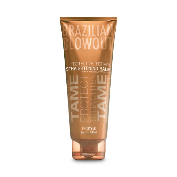 Brazilian Blowout Защитный термоактивный выпрямляющий бальзам для волос на основе ягоды асаи, 240 мл купить - 0