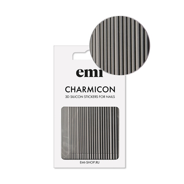 E.Mi Силиконовые стикеры Charmicon 3D Silicone Stickers, №162 Линии черные купить - 0