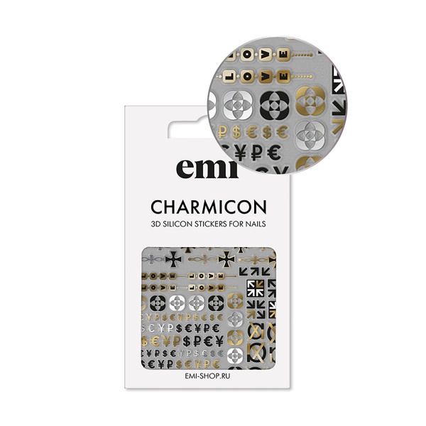 E.Mi Силиконовые стикеры Charmicon 3D Silicone Stickers, №174 Значки и символы купить - 0